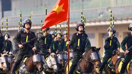 Luyện tập trong giá rét, sẵn sàng cho Lễ xuất quân bảo vệ Đại hội XIV của Đảng