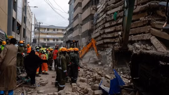 Sập tòa nhà đang xây dựng ở Kenya, hàng chục người mất tích