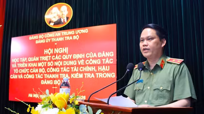 Thanh tra Bộ Công an học tập, quán triệt các quy định của Đảng