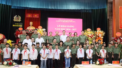 Trường Văn hóa CAND I khai giảng, thực hiện mô hình giáo dục 3 cấp