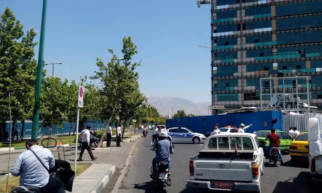 Cảnh sát Iran đã bao vây khu vực lăng mộ cố lãnh đạo tối cao Iran Ruhollah Khomeini. Ảnh: Fars
