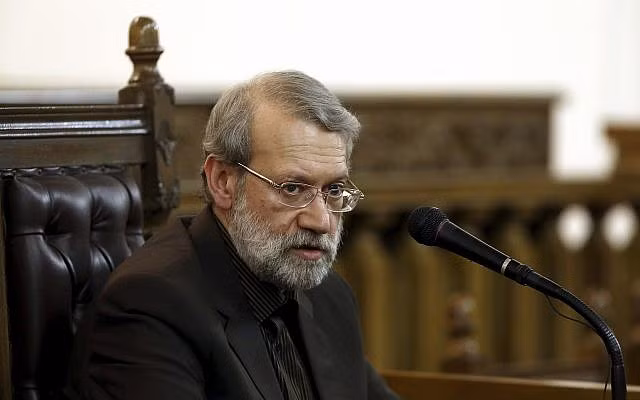 Chủ tịch Quốc hội Iran Ali Larijani. Ảnh: ToI