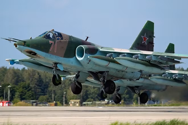 Su-25 Nga xuất kích diệt khủng bố tại Syria. Ảnh: ITN