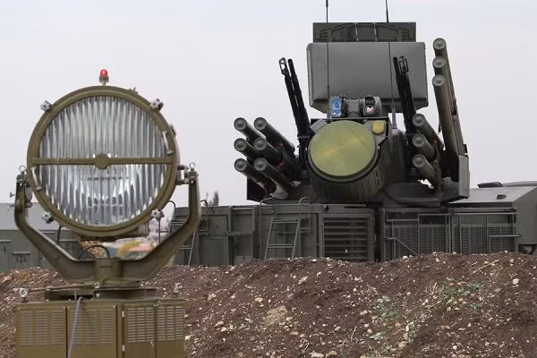 Phần vũ khí của một tổ hợp Pantsir-S1 của Nga. Ảnh: TASS