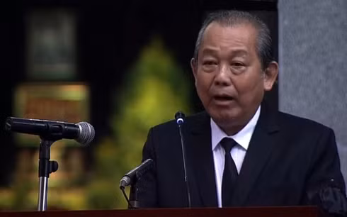 Phó Thủ tướng Trương Hòa Bình phát biểu.
