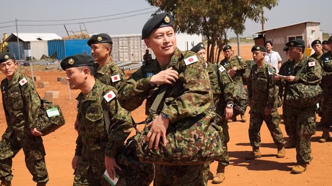 Binh lính Nhật Bản tại Nam Sudan. Ảnh: RT
