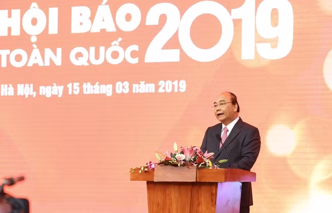 Thủ tướng Nguyễn Xuân Phúc phát biểu tại buổi lễ.