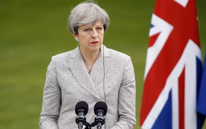 Nữ Thủ tướng Anh Theresa May. Ảnh: ITN