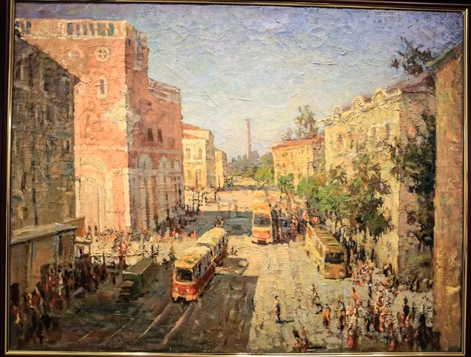 Bức "Phố Sovietskaya. Kalinin".