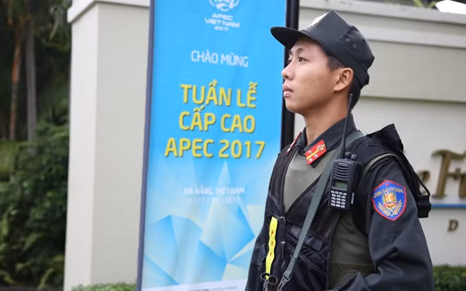Lực lượng Công an được bố trí tại những vị trí quan trọng để đảm bảo an ninh, an toàn cho Tuần lễ Cấp cao APEC.