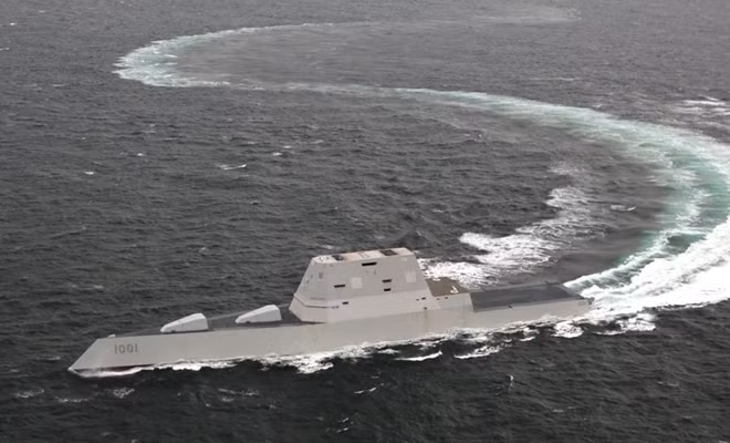 Tàu DDG 1001 của Hải quân Mỹ. Ảnh: US Navy
