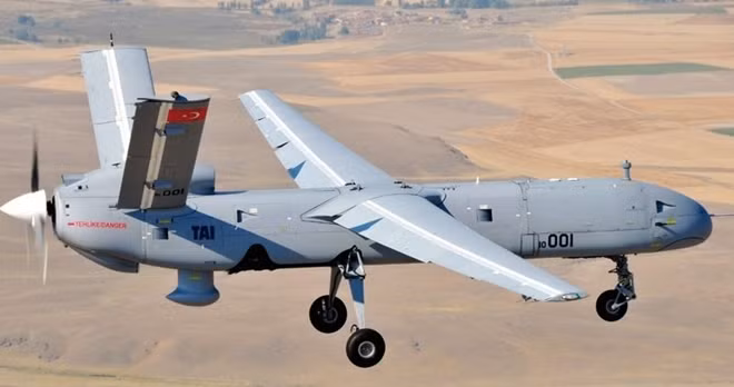 Một chiếc UAV tấn công của Thổ Nhĩ Kỳ. Ảnh: ITN