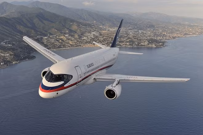 Máy bay Superjet SSJ-100 của Nga. Ảnh: Sukhoi