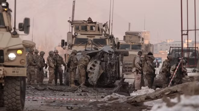 Binh lính Mỹ tại Afghanistan. Ảnh: AP