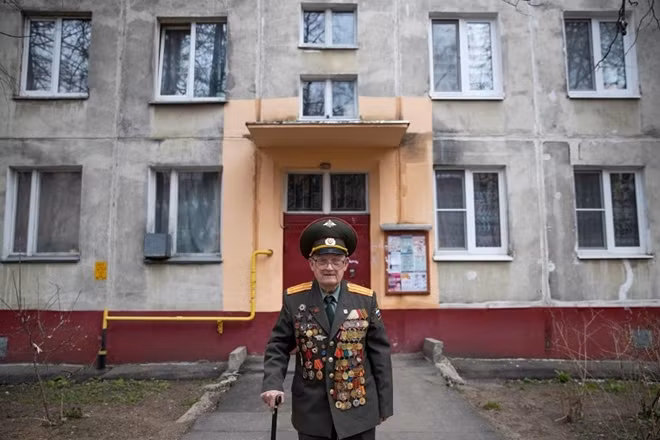 Cựu binh Nikolay Bagayev. Ảnh: Reuters