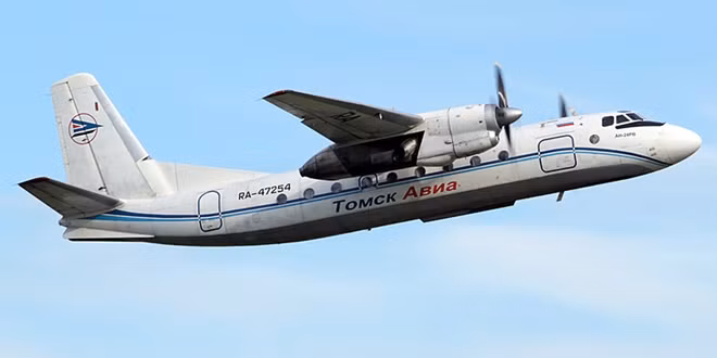 Máy bay An-24 của Nga. Ảnh: ITN