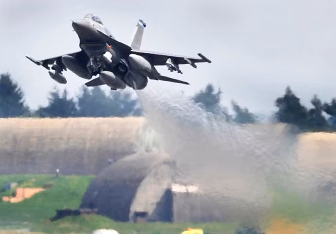 Máy bay F-16 của quân đội Mỹ. Ảnh: ITN