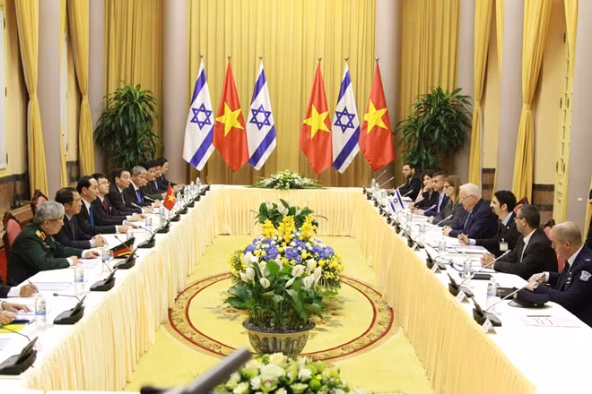 Toàn cảnh buổi hội đàm.