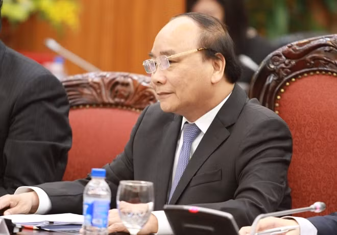 Thủ tướng Chính phủ Nguyễn Xuân Phúc phát biểu tại buổi hội kiến.