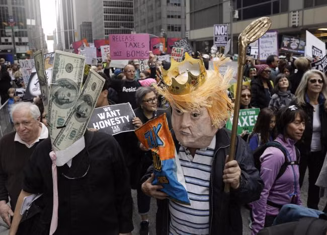 Báo cáo thuế của ông Trump đã trở thành đề tài nóng ở Mỹ từ trước khi ông đắc cử Tổng thống. Ảnh: Reuters