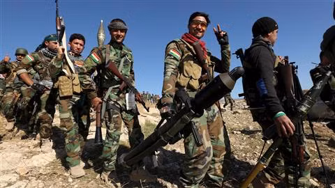 Một nhóm binh sĩ thuộc SDF. Ảnh: AMN