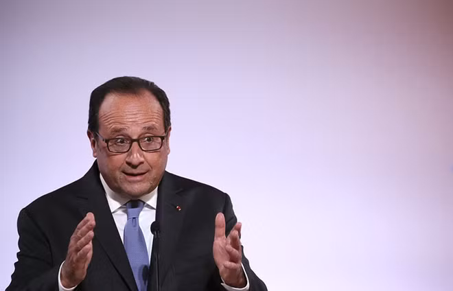 Tổng thống sắp mãn nhiệm Pháp Francois Hollande. Ảnh: AP
