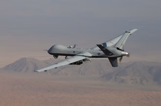 Một chiếc UAV Reaper của quân đội Mỹ đang thực hiện nhiệm vụ ở Trung Đông. Ảnh: ITN