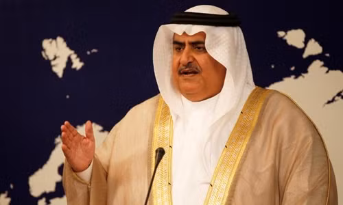 Ngoại trưởng Bahrain Khalid bin Ahmed al-Khalifa. Ảnh: Reuters Ngoại trưởng Bahrain Khalid bin Ahmed al-Khalifa. Ảnh: Reuters