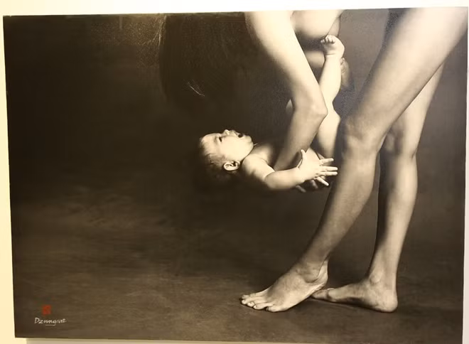 Bức "Nụ cười" của tác giả Dũng Art.