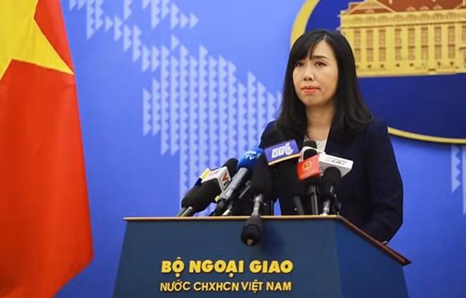 Người phát ngôn Bộ Ngoại giao Lê Thị Thu Hằng.