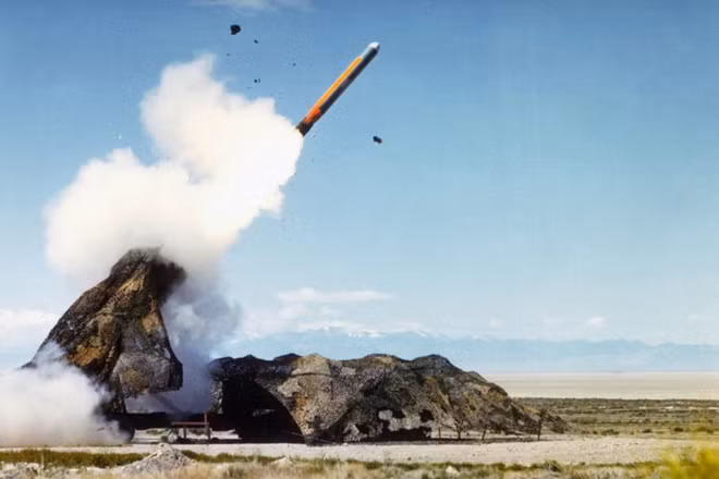 Tên lửa hành trình Tomahawk của Mỹ trong một vụ phóng thử.