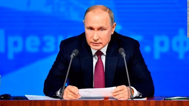 Tổng thống Nga Vladimir Putin. Ảnh: ITN