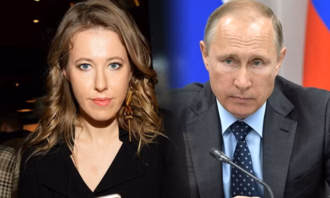 Cô Ksenia Sobchak sẽ trở thành đối thủ của Tổng thống Putin. Ảnh: RenTV