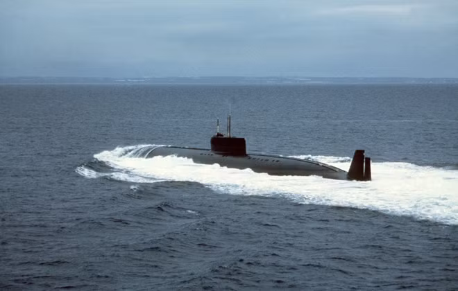 Tàu ngầm thuộc đề án 661 Anchar K-162. Ảnh: Wiki