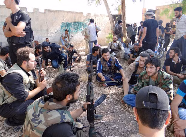 Các tay súng phiến quân ở Syria. Ảnh: ITN