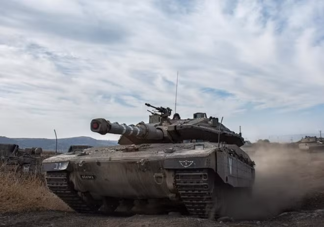 Siêu tăng Merkava IV nổi tiếng của quân đội Israel. Ảnh: IDF Siêu tăng Merkava IV nổi tiếng của quân đội Israel. Ảnh: IDF