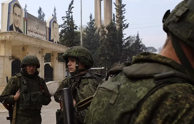 Các binh sĩ Nga ở Syria. Ảnh: Reuters