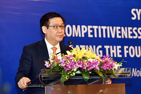 Phó Thủ tướng Vương Đình Huệ phát biểu tại hội thảo. Phó Thủ tướng Vương Đình Huệ phát biểu tại hội thảo.