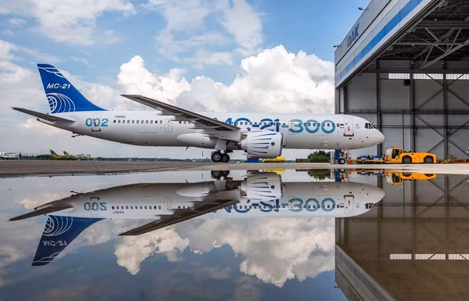 Mẫu máy bay MS-21 của Nga. Ảnh: Irkut