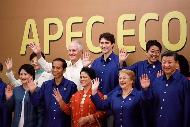 Các nhà lãnh đạo trong một bức ảnh chung được Thủ tướng Canada Justin Trudeau đăng tải trên trang Twitter cá nhân.