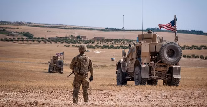 Binh sĩ Mỹ làm nhiệm vụ ở Syria. Ảnh: AP