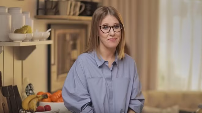 Cô Ksenia Sobchak - người có khả năng kế nhiệm Tổng thống Putin. Ảnh: RENTV