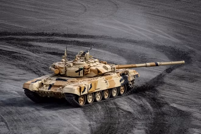 Xe tăng T-90MS do Nga chế tạo. Ảnh: ITN