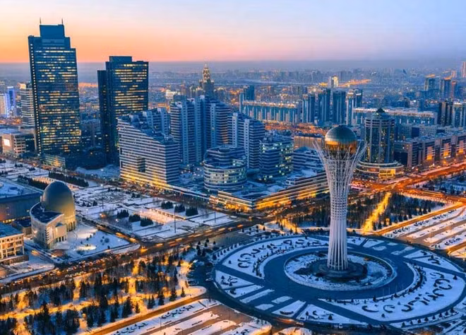 Thủ đô hành chính Astana của Kazakhstan. Ảnh: ITN