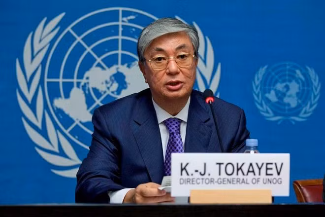 Quyền Tổng thống Kazakhstan Tokayev. Ảnh: UNOG