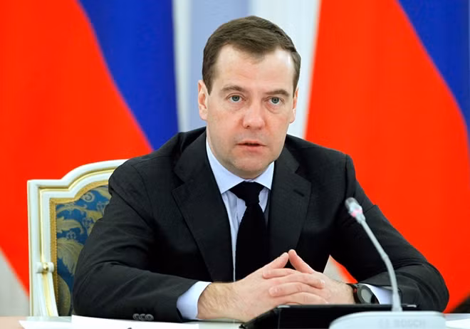 Thủ tướng Nga Dmitry Medvedev.