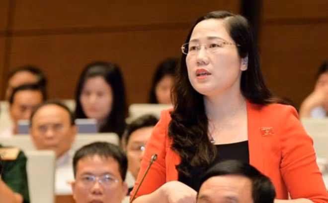 Đại biểu Nguyễn Thị Thuỷ đoàn Bắc Kạn.