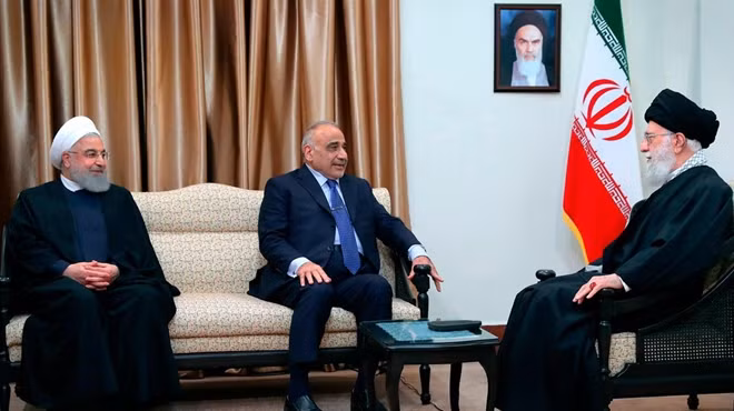 Thủ tướng Iraq Abdul Mahdi gặp mặt giới lãnh đạo Iran. Ảnh: ITN