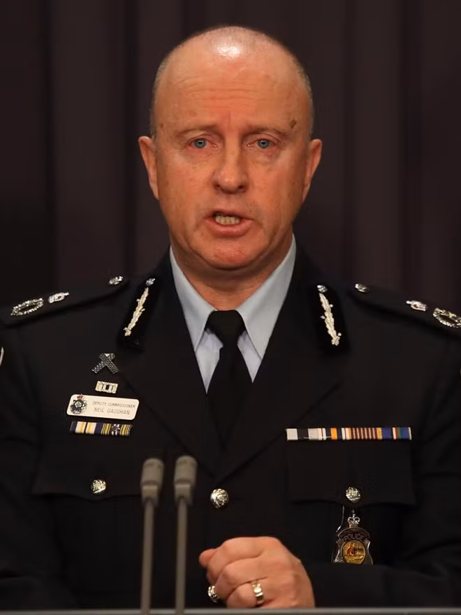 Ông Neil Gaughan, Phó Tư lệnh Cảnh sát liên bang Australia (AFP).
