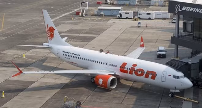 Một chiếc Boeing 737 của hãng hàng không Lion Air. Ảnh: ITN